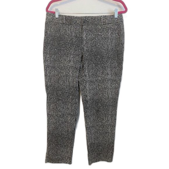 Banana Republic Pants - Banana Republic Black & White Print Pants 10